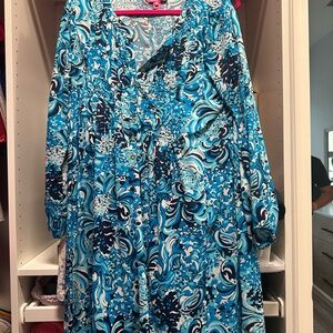 Lilly Pulitzer Chilly Lilly Seana Dress - Mermaidzing - UPF 50 Dress